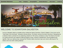 Tablet Screenshot of downtowngalveston.org